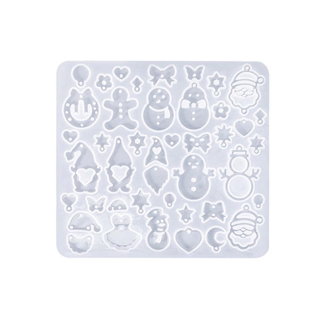 Christmas Earring Silicone Mould Set With Festive Designs for Holiday Jewelry Crafting and Resin Art Projects