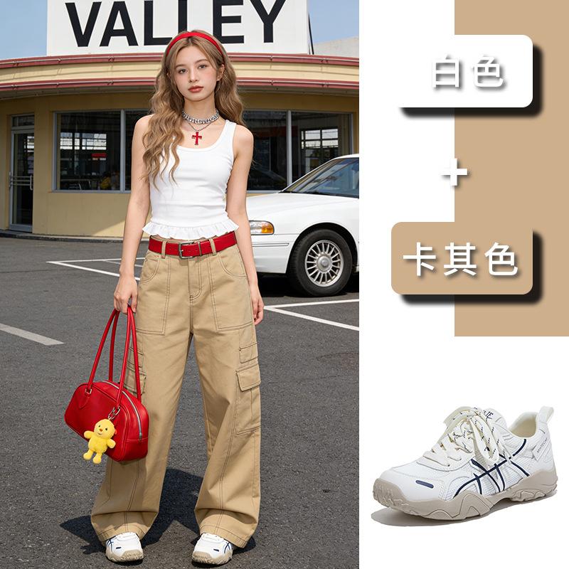 Plateau-Dexun-Schuhe Damen Sommer Freizeit Sportschuhe Mode Vielseitige Schuhe Kinder Netz Atmungsaktiv Papa-Schuhe
