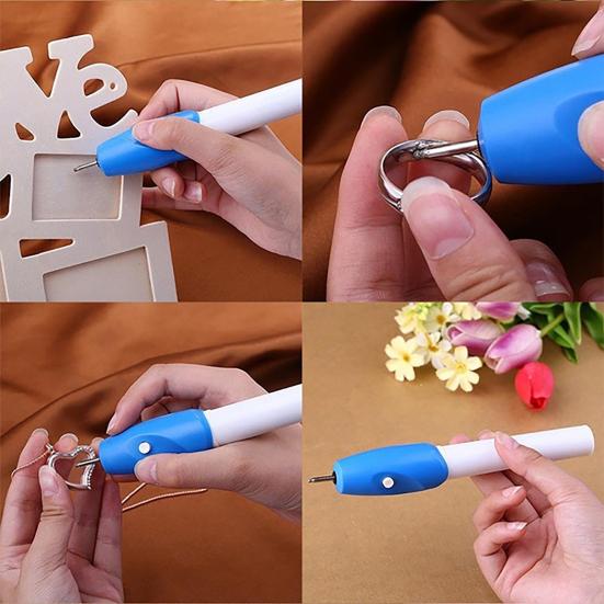 Gravírovací pero Snadno použitelné DIY Plastový bezdrátový přesný gravírovač pro broušení