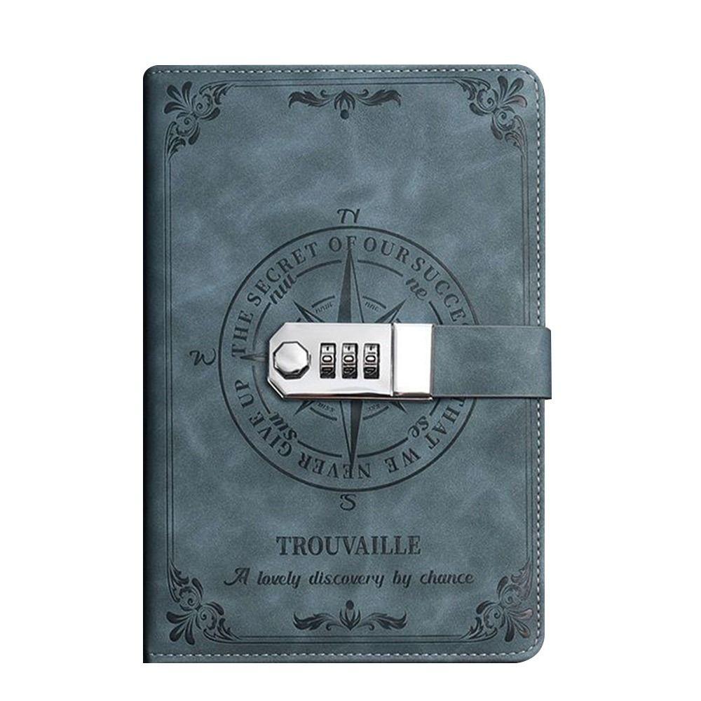 200-Page Notepad PU Leather Diary Notebook Simple School Office Supplies