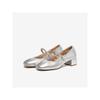 TATA Damen Lammfell Mary Jane Ballerinas