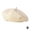 Korean Classic Premium Feel Black Beret Spring Autumn Thin Solid Color Ins Trendy Versatile Painter Hat Simple Caps For Women