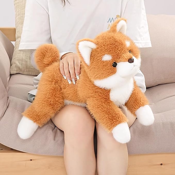 Shiba Inu Plush Dog Toy 45cm Soft Cuddle Pillow