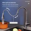 TLXT Brass Pull-Out Kitchen Faucet