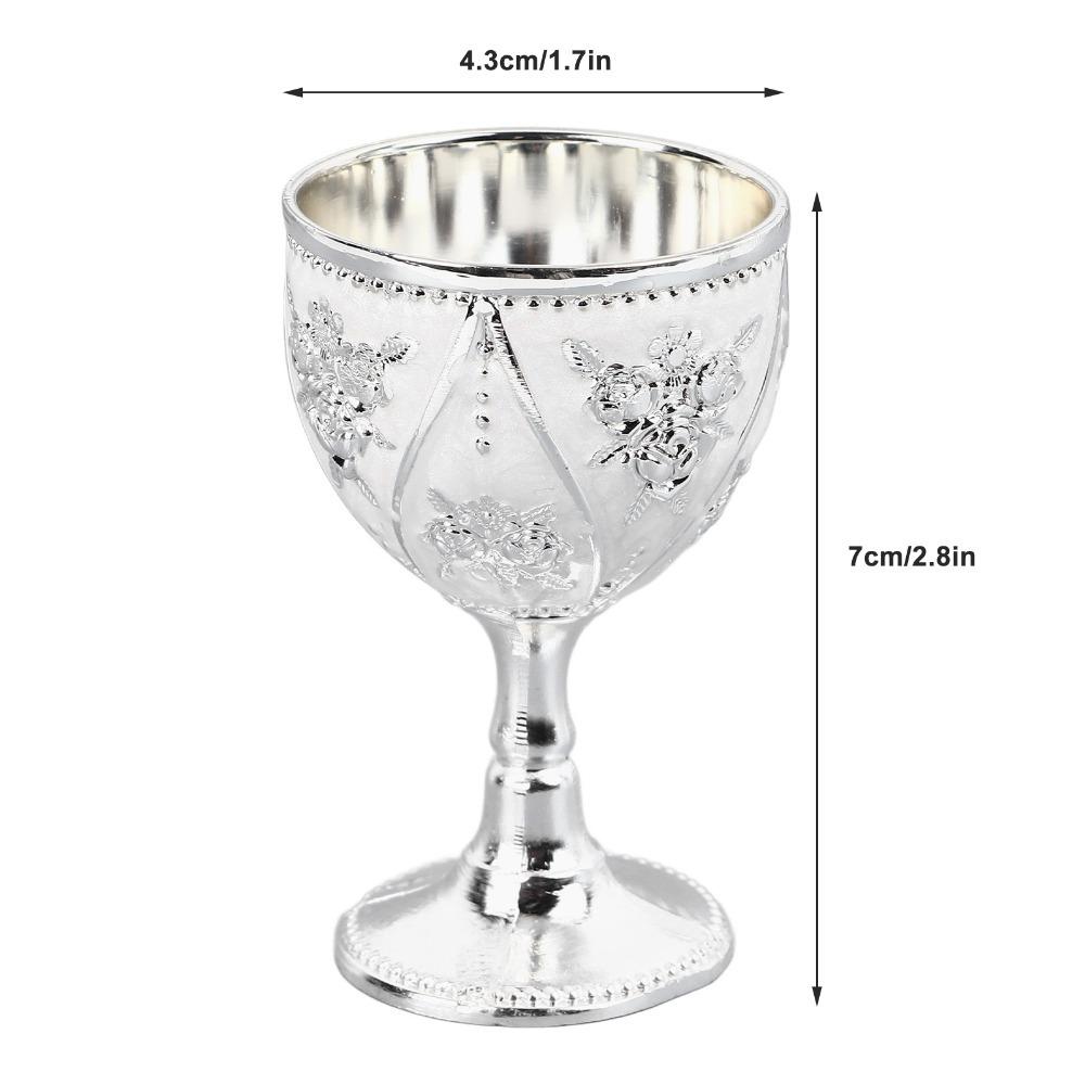 Embossed Wine Glass Gold Shot Glass Goblets & Chalices Drinking Cup  For Party