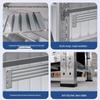 Heavy-Duty 304 Stainless Steel Multi-Layer Storage Shelf for Cold Storage, Basement, or Garage.