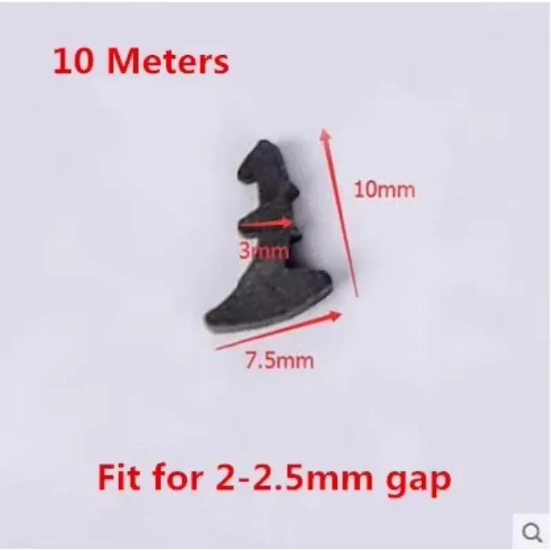 10M doors and windows slot thong Aluminum Alloy fixed glass strip doors and windows three EPDM seal strip Rubber strips
