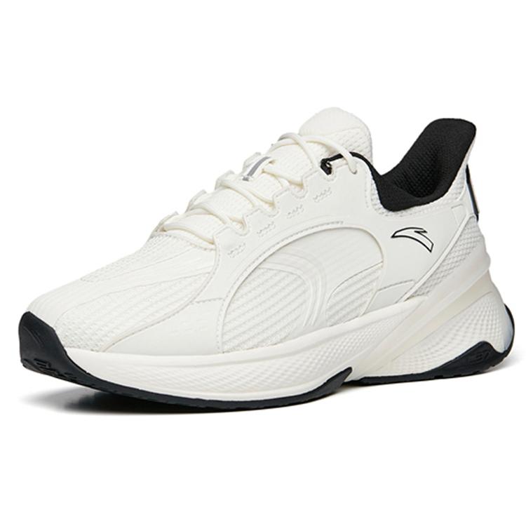 Anta C37 Series Absolute Coolness Soft Sole Slip Resistant And Breathable Low top Running Shoes Women's White Black 922245538-3