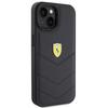 Ferrari FEHCP15SRDUK iPhone 15 / 14 / 13 6.1" Black/black Hardcase Quilted Metal Logo