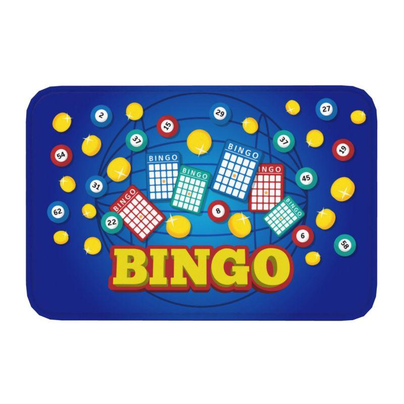 Game Bingo Doormat Mat Anti-Slip Kitchen Bathroom Toilet Rug Carpet 40*60cm