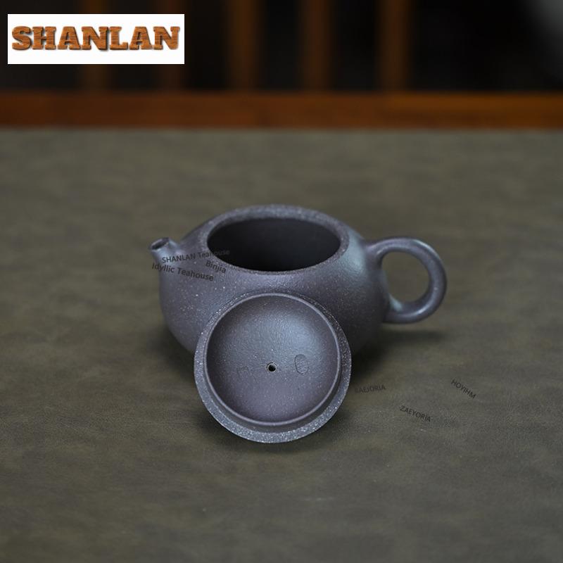 250ml Traditional Yixing Purple Clay Teapots Handmade Xishi Pot Raw Ore Sand Green Section Mud Kettle Zisha Tea Set Supplies