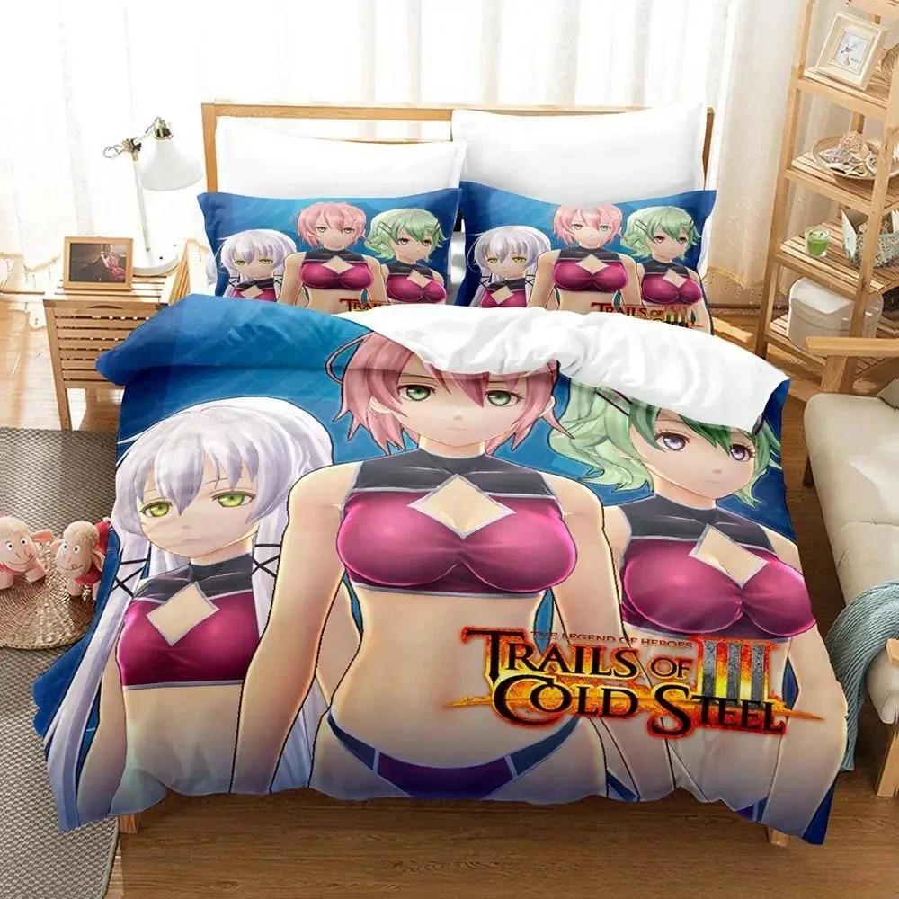 Vibrant Lightweight Single Twin Full Queen King The Legend of Heroes Trails Cold Steel Size Bed Adult Kid Bedroom Quilt