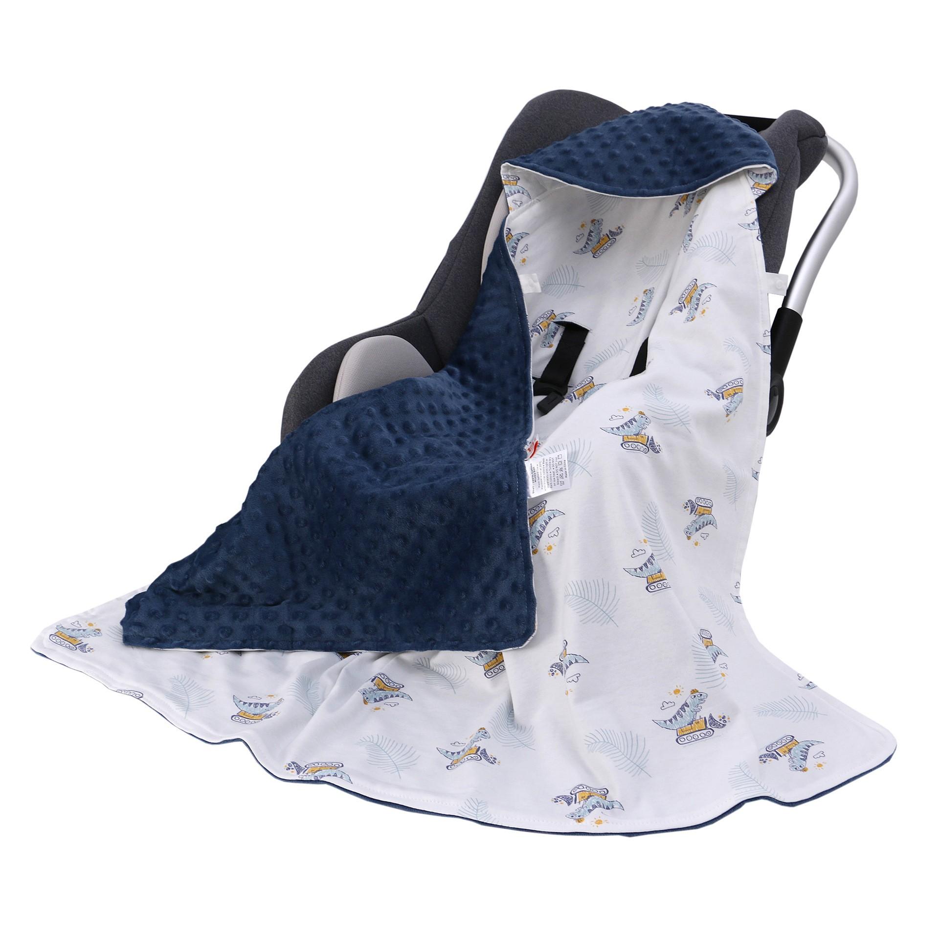Осенне-зимнее утепленное детское одеяло с капюшоном Baby Cabas Quilt S:90*90(Quilt) слоновая кость