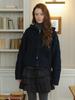 Cluny Cable Two Way Knit Zipup Cardigan - Black