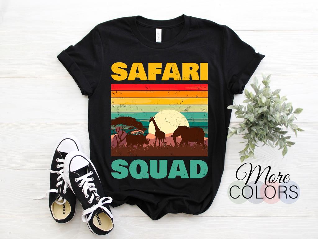 Safari Squat Tour Guide Kenya Tanzania Namibia Africa Animals Gift Vintage T-Shirt, Zoo Lovers, Party Zookeeper Christmas Birthday Present,