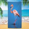 1pc Tropical Plant Flower Beach Towel, Quick Drying Absorbent Swimming Towel, Suitable for Sports, Camping, Yoga, Swimming