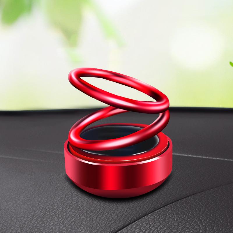 New Solar-Powered Rotating Car Perfume Ornament