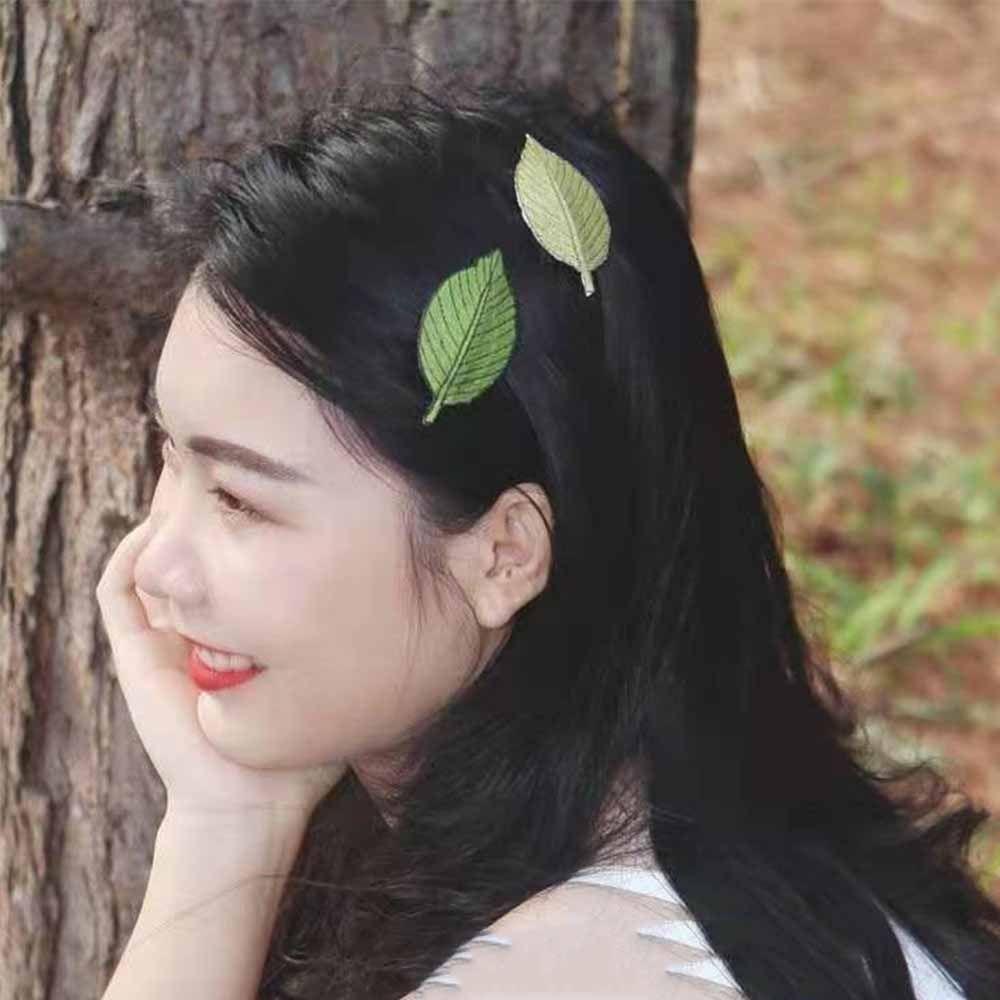

Holder Headdress Gift Hair Accessories Women s Hairpin Knitted Barrette Korean Style Leaf Hair Clip 01