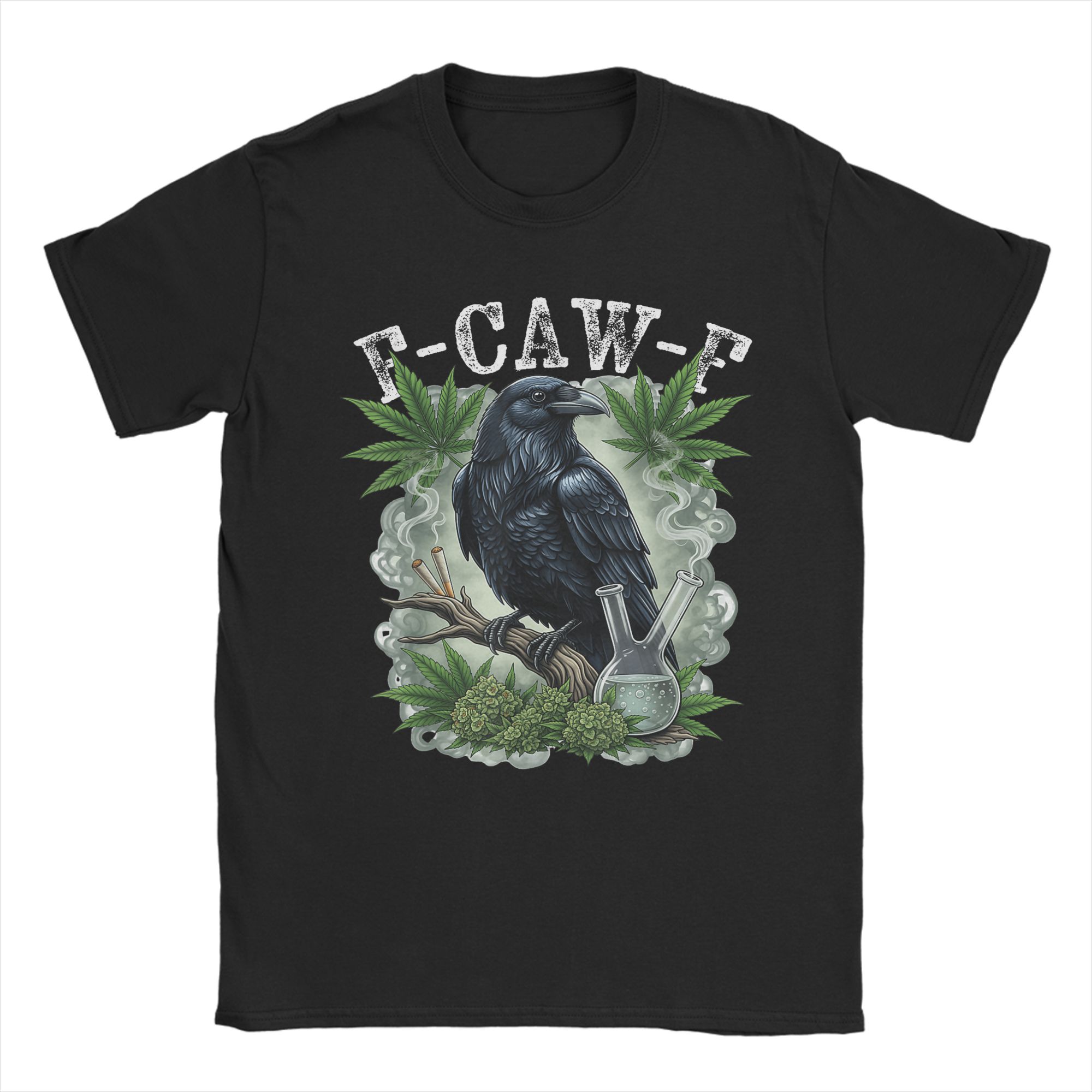GUOYAN TOP Heren T-shirt Kraai Meme Raaf Grappig Hip Hop Zomer T-shirt Y2K Retro Design 100% Katoen Kleding Plus Size 5XLs 3XL