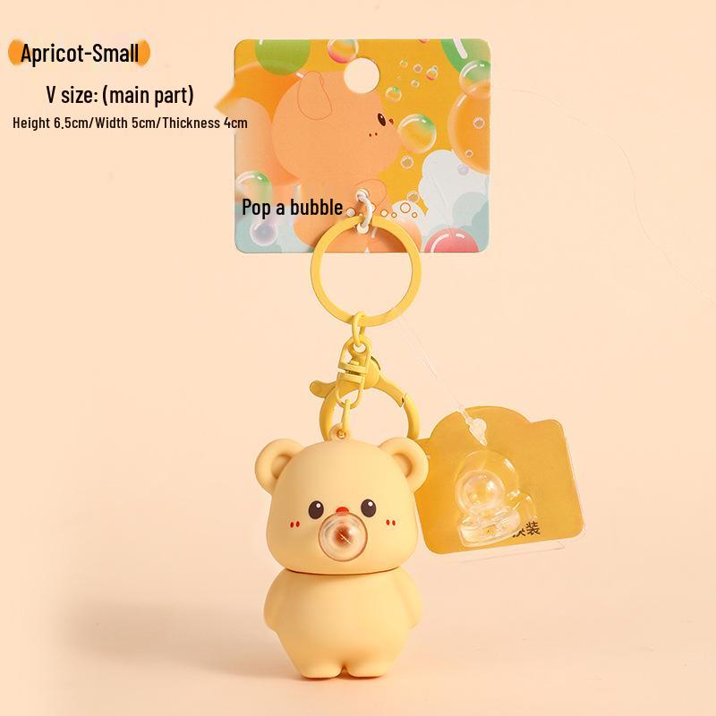 Authentic Cartoon Bear Keychain Doll Backpack Pendant - Perfect Ornament or Christmas Gift