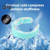 Summer Neck Cooling Tube Wearable Neck Cooler Lightweight Reusable Ice Cold Ring Outdoor Heatstroke Prevention Portable Neck Wrap Collar