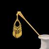 Ethnic Style Golden Tassels Hair Fork Ancient Ethnic Style Hair Sticks  Festival