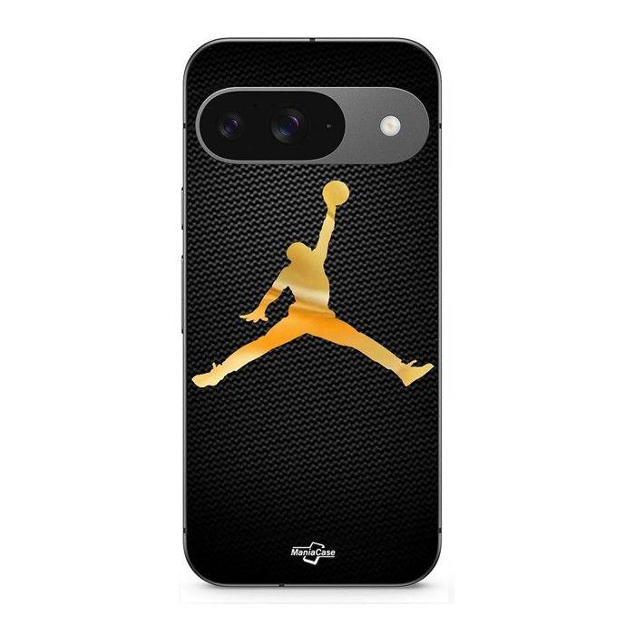 Hülle für Google Pixel 9 Jordan Logo 23 nike basketball goldene Farbe