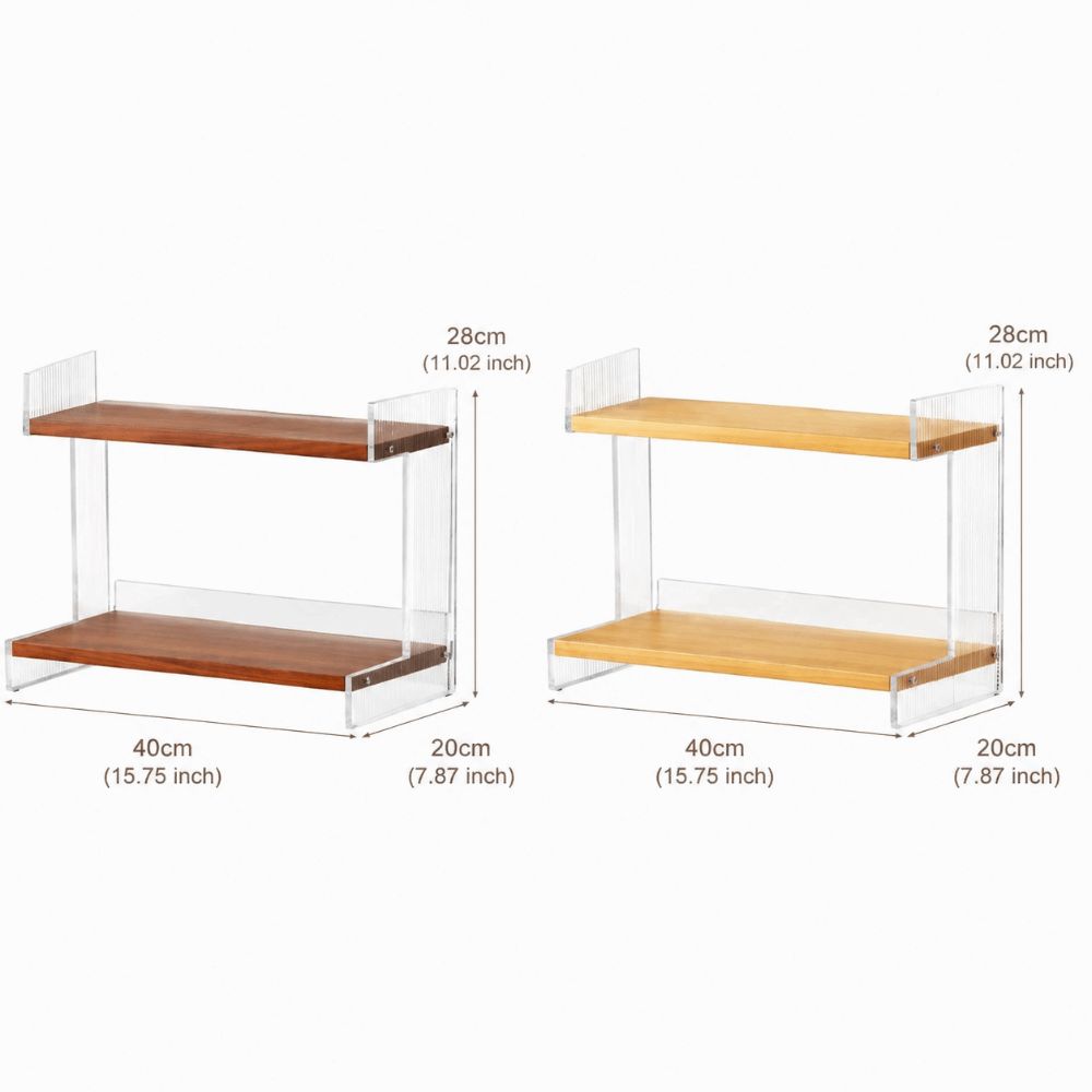 Multi-layer Design Counter Storage Shelf Vanity Sink Organizer Bathroom Countertop
