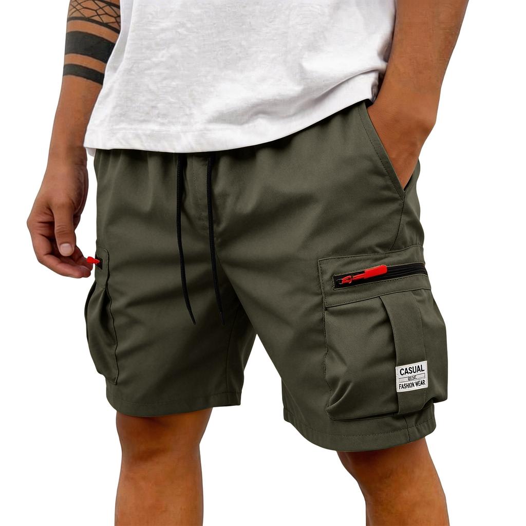 Men's Cargo Shorts Men's Short Trousers Summer Cargo Trousers With Zip And Buttons Multiple Pockets Work Trousers Men's Sports Shorts
