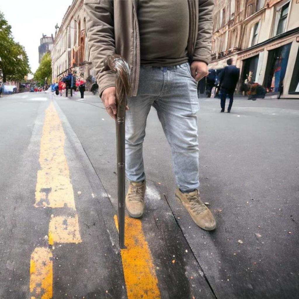 Håndskåret kråkehode trestokk Stilig, elegant og unik samlerstokk for menn kvinner Elegant jubileums- og bursdagsgave