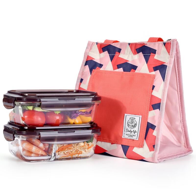 LOCK&LOCK Heat-Resistant Glass Food Container Bento Set