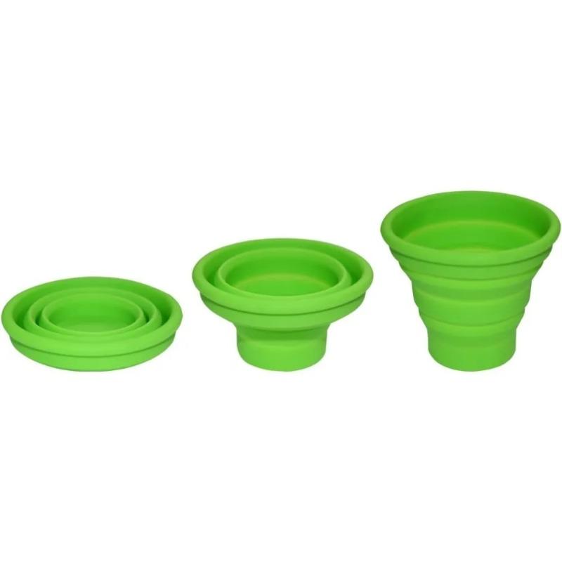 Silicone Folding Cup Fitness Outdoor Travel Mouthwash Cup Easy Storage Portable Telescopic Cup Candy Ribbon Cover