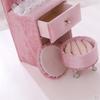 Lace Dresser Jewelry Box for Girls Organizer Necklace Earring Rings Holder Case with