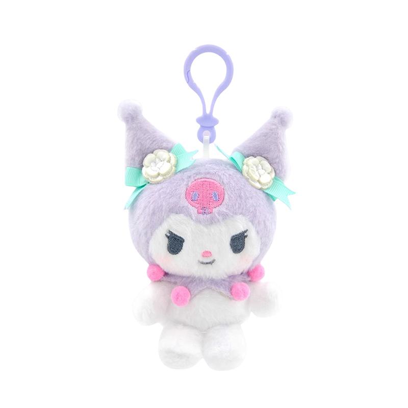 Sanrio Hello Kitty Kuromi Melody Pachacoo Cinnamoroll Stuffed Plush Toys Pendant Cute KT Keyring Anime Keychain Christmas Gift