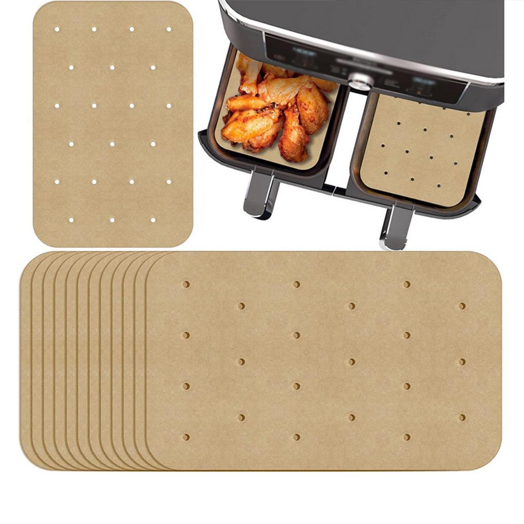 Packung mit 100 Heißluftfritteusen-Einlagen Backofen Hamburger Sandwich Keks Ölpapiere Haushalt Café Bäckerei Küche Grillzubehör