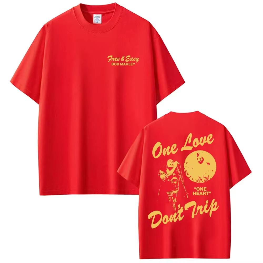 

Vintage Bob Marley One Love Album 2026 Merch T Shirt Unisex Women Gothic Hip Hop Short Sleeve Tops Y2k Harajuku Clothing TShirt 4XL
