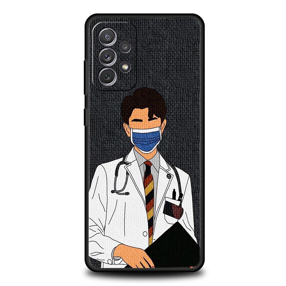 Doctor Nurse Medical Medicine Case for Samsung A51 A71 A21S A12 A15 A25 A31 A41 A23 A33 A53 A73 A05S A13 5G A35 A55 Cover