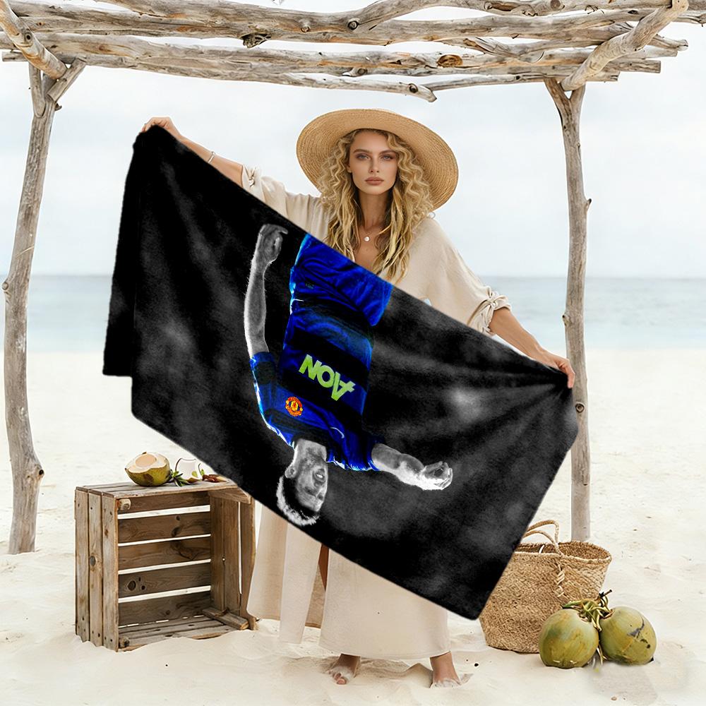 Passion Kick Beach Towel Quick-Dry Soft Microfiber Comfortable Lightweight Perfect for Traveling Yoga Camping and Swimming