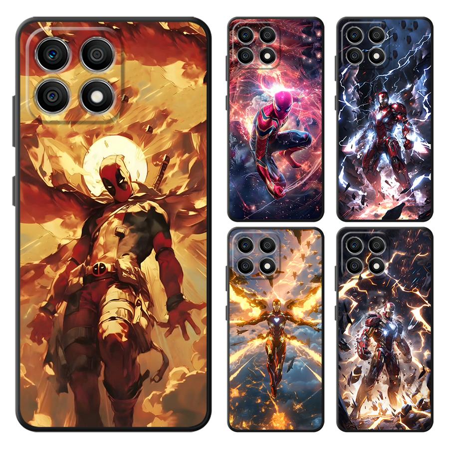 Marvel Lightning Iron Man Case for Honor 8X X7 90 X5b 70 Magic5Lite X6 200 400 Lite X8 X9a Funda Phone Cover