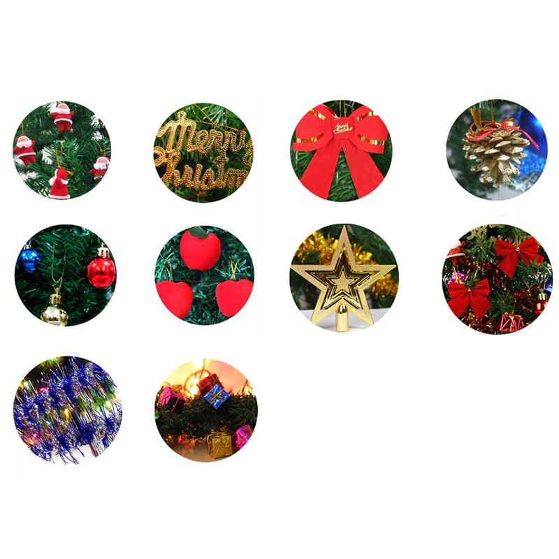 Christmas Tree Light Strings Ribbon Bows Glowing Decorative Lamp Ornament Xmas Home Party Decoration Gift