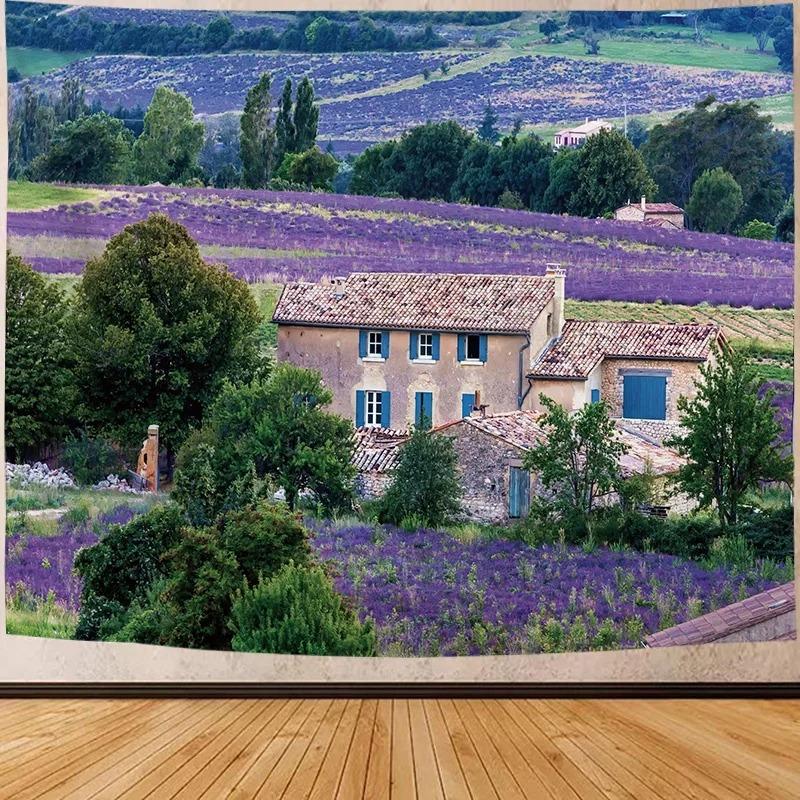 Lavender Manor Tapestry Office Living Room Decoration Home Wall Tapestry
