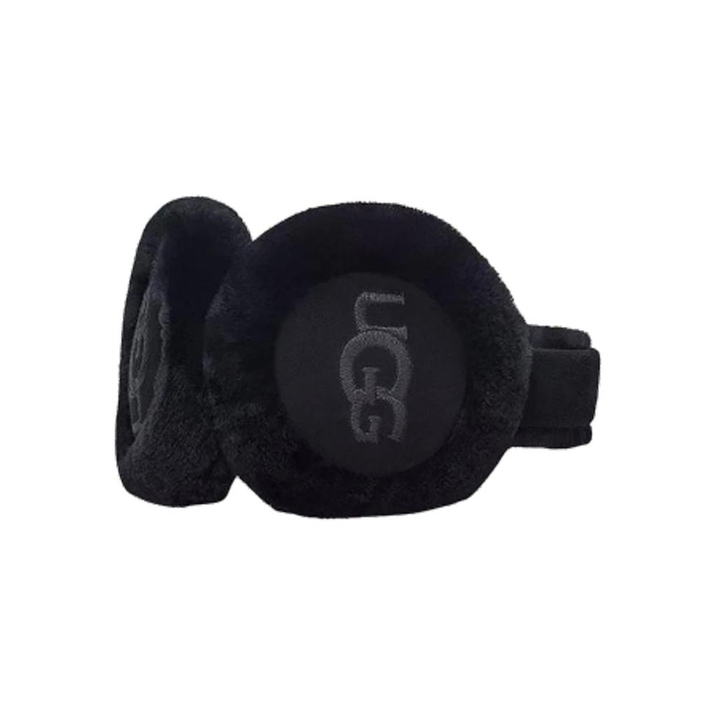 (WMNS) UGG Sheepskin Embroidery Earmuf 'Black' Women's 20955-BLK
