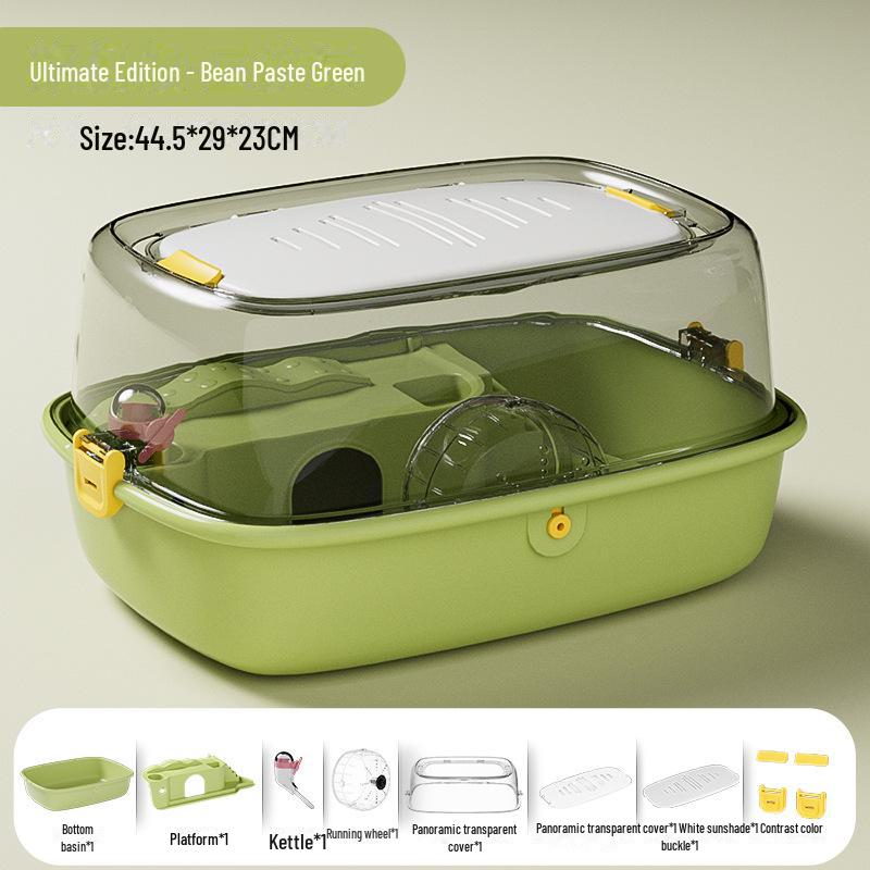 Acrylic Skylight Hamster Cage Castle - Indoor Full Set