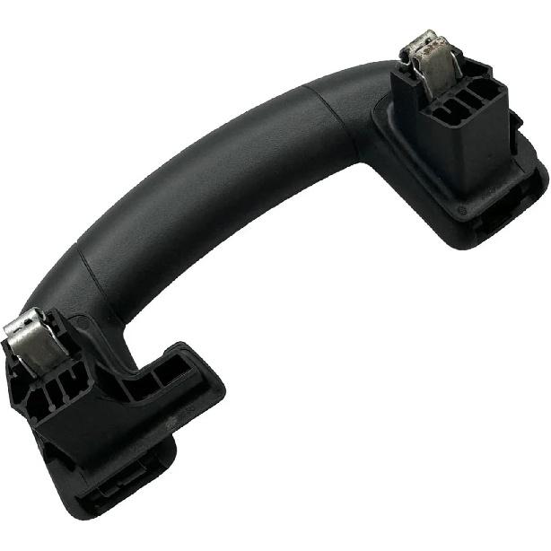 Car Interior Roof Grab Handle, Black, ABS Plastic, 1 Count, Modern Style, Ambidextrous, Pull Handle, No Lock, Screws and Snap-on, 1 cm Width, Fit For