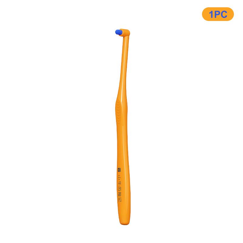 

Orange Interdental Brush with Small Head Soft Detail Cleaning Inclined Design for Deep Oral Cavity Cleaning