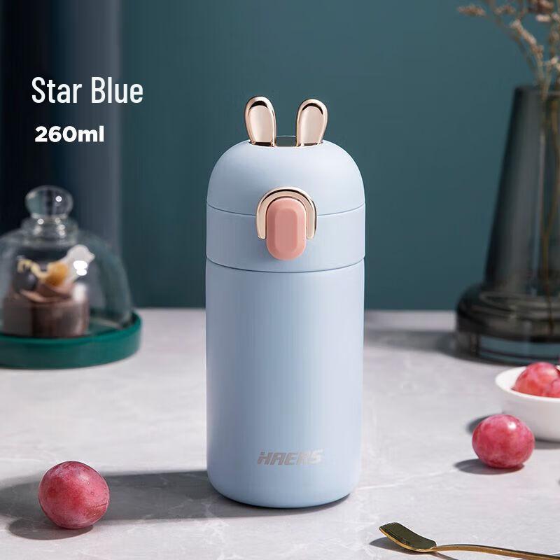HAERS 260ml Lightweight Insulated Water Bottle