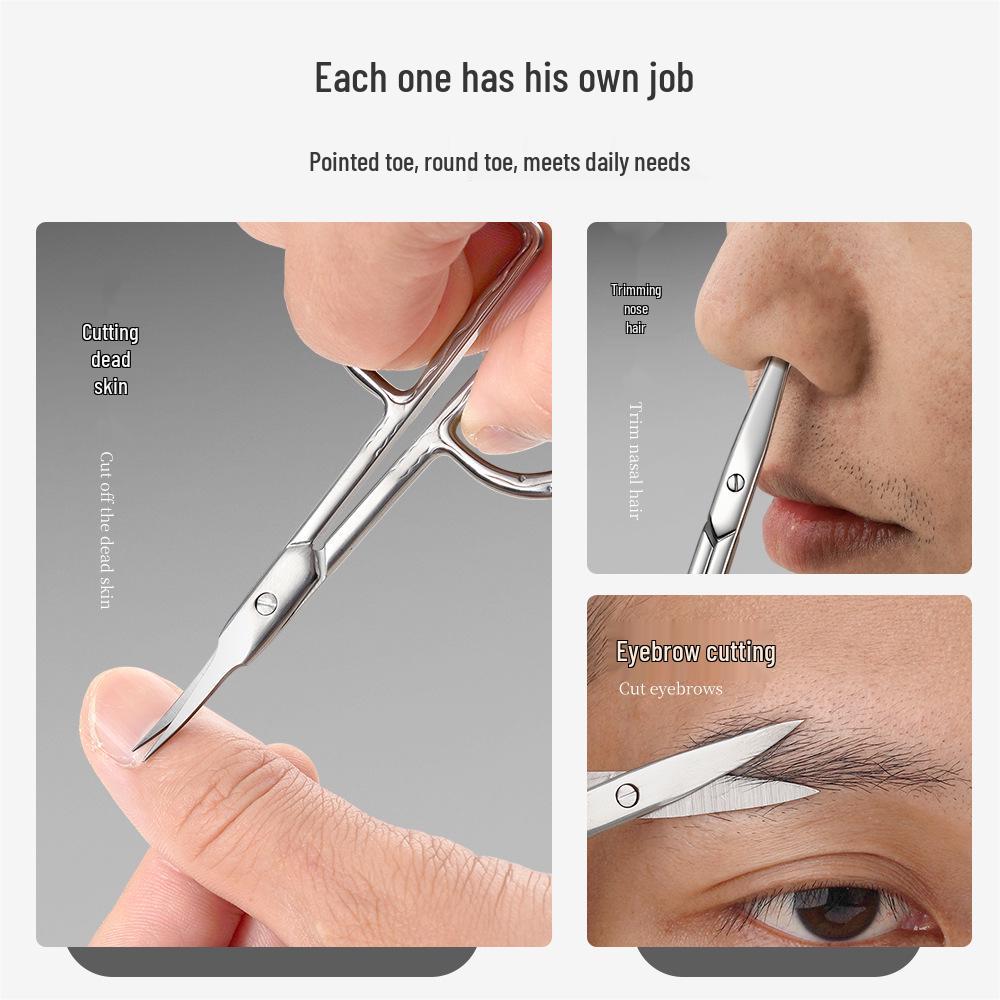 Available: Precision Meidao Stainless Steel Eyebrow Tweezers, Nose Hair Scissors, and Cuticle Nippers for Nail Salons.