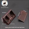 Diswei L-Shaped Plastic 90° Corner Bracket for Shelves and Cabinets