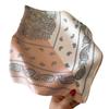 Lenços quadrados pequenos retrô, combinando cores, cachecóis de seda de castanha de caju, cachecóis de seda de simulação, cachecóis da moda, proteção solar, decoração