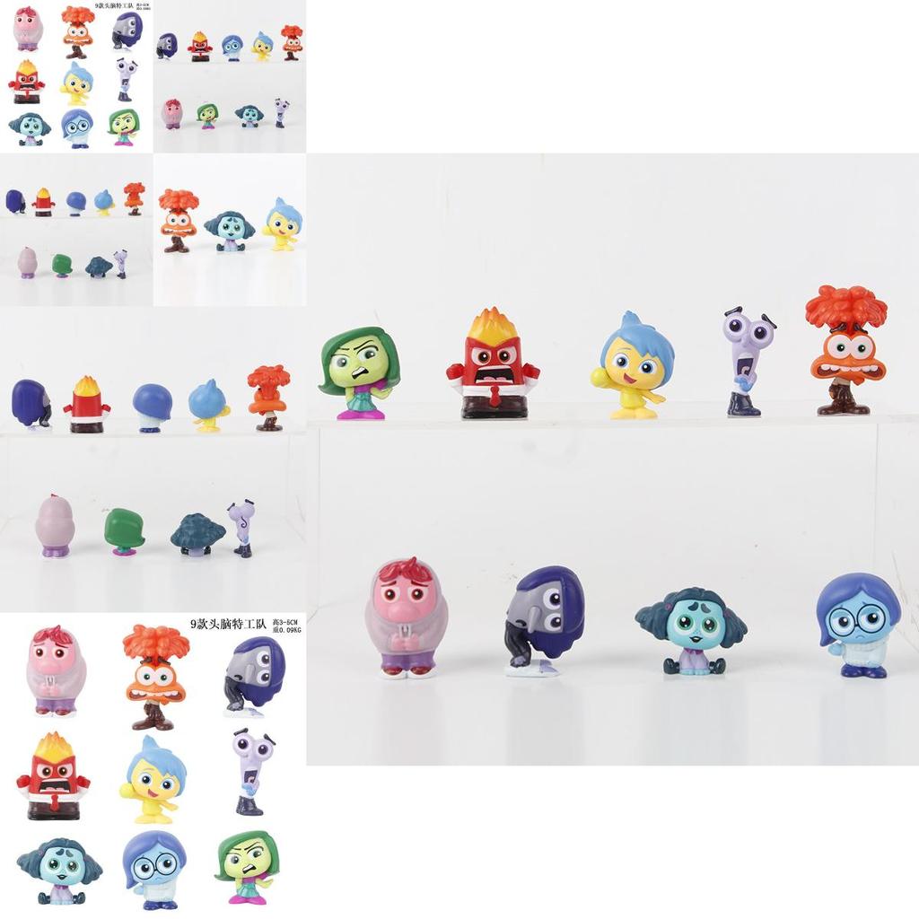 Adorable Inside Out Miniature Figurines Collection Pvc Brain Teasers Toys Models